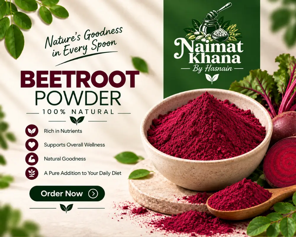 100% Pure Beetroot Powder – Natural & Premium Quality