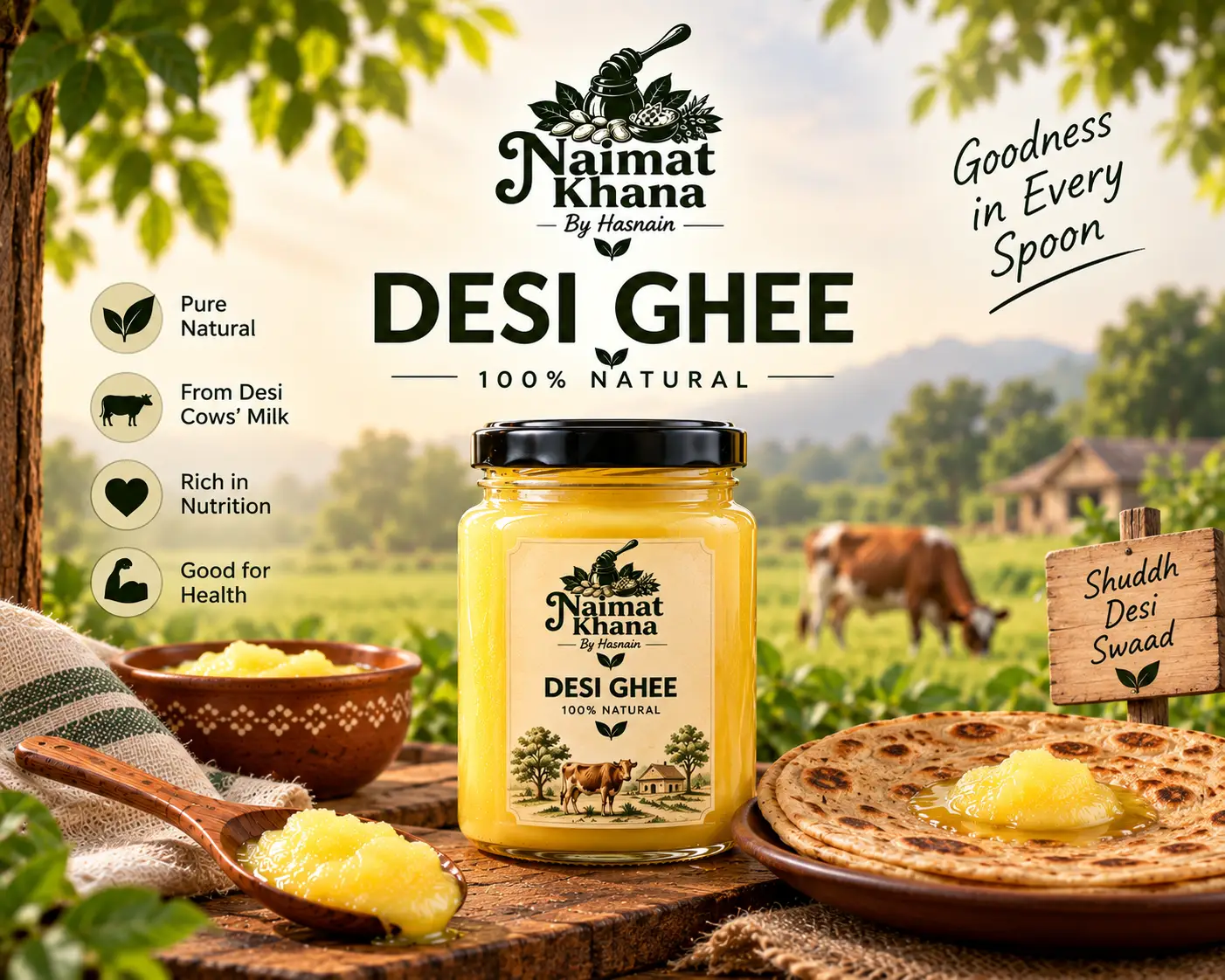 Pure Desi Ghee – Rich Taste & Traditional Quality
