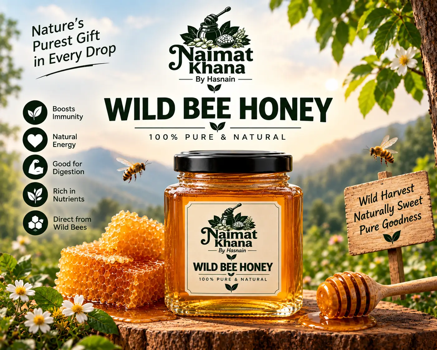 Wild Bee Honey