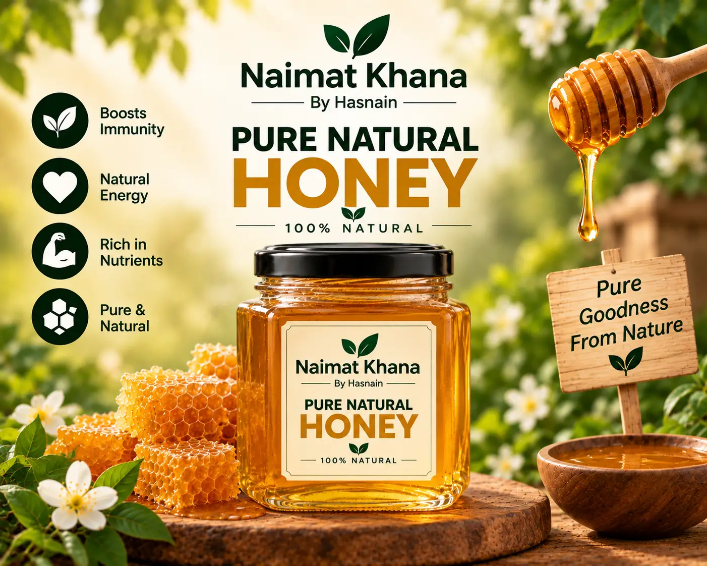 Pure Natural Honey – Rich Taste & Premium Quality
