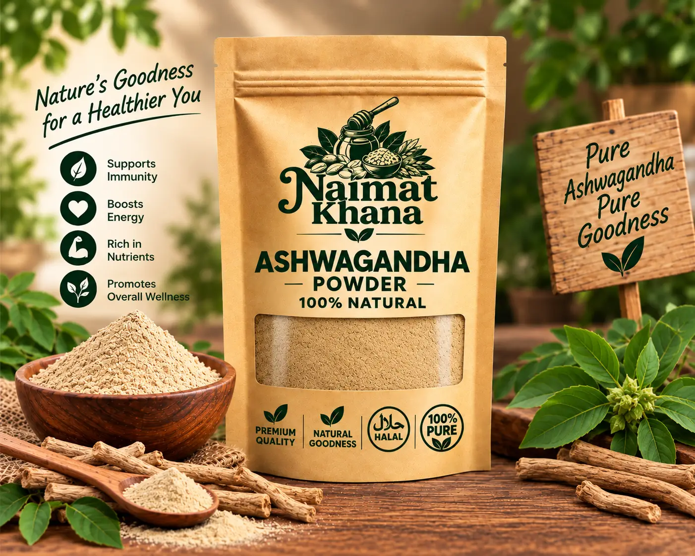 Ashwagandha Powder – 100% Natural & Premium Quality